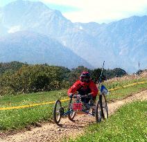 Japan's Sakurada wins gold in off-road wheelchair racing